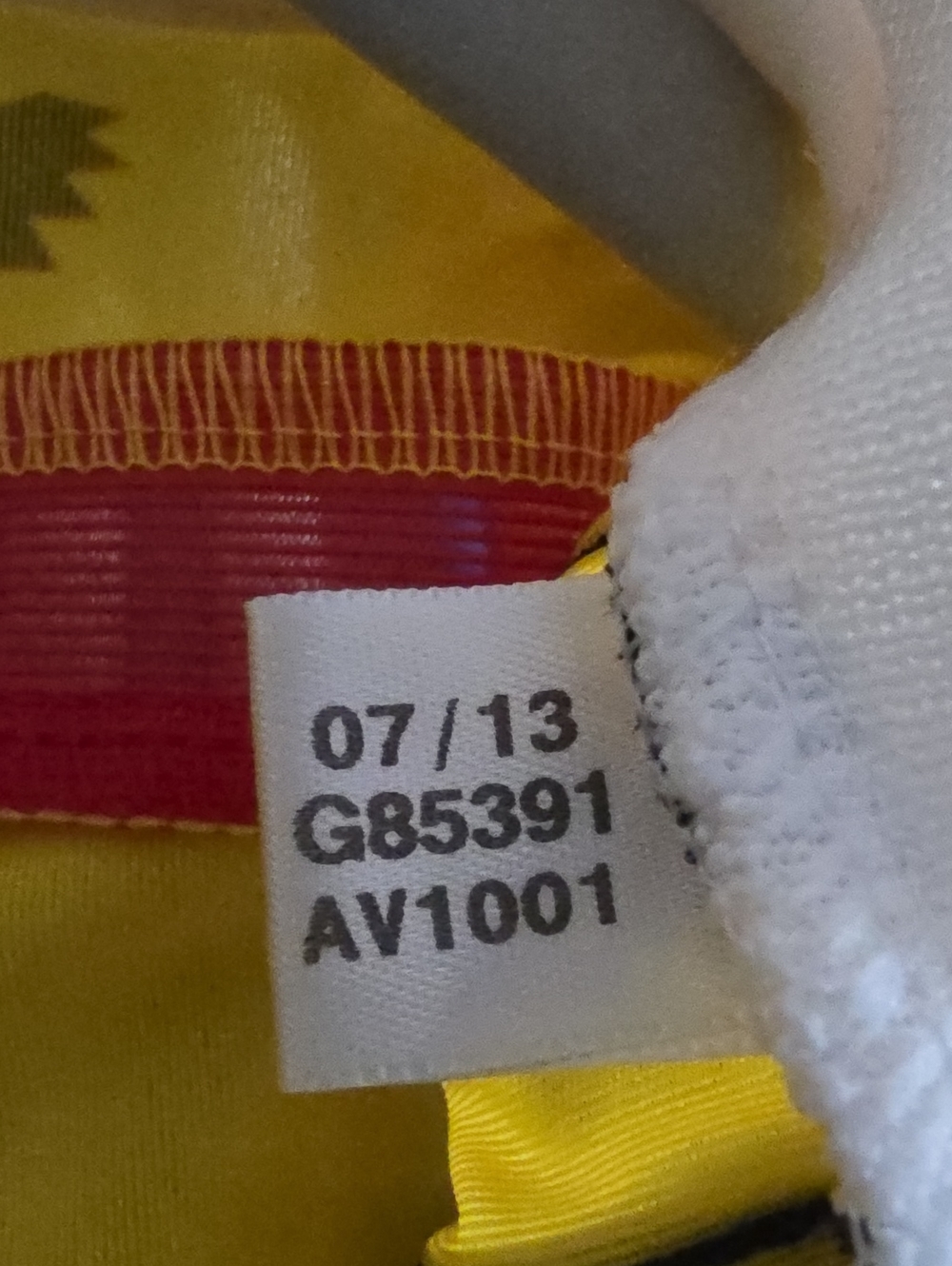 adidas Yellow and Navy Colombia Long Sleeve Soccer Jersey - Picture 10 of 10